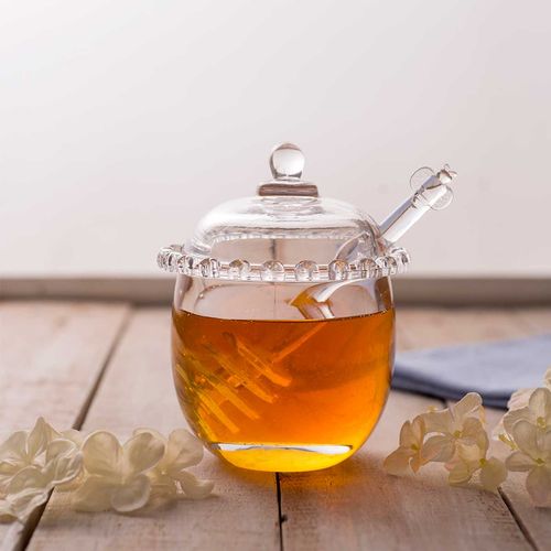 Meleira de Cristal C/ Pegador Coração 9,5x12cm Lyor