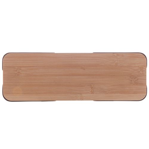 Bandeja Retangular de Bambu C/ Moldura de Metal 30x10x2cm Lyor KeHome