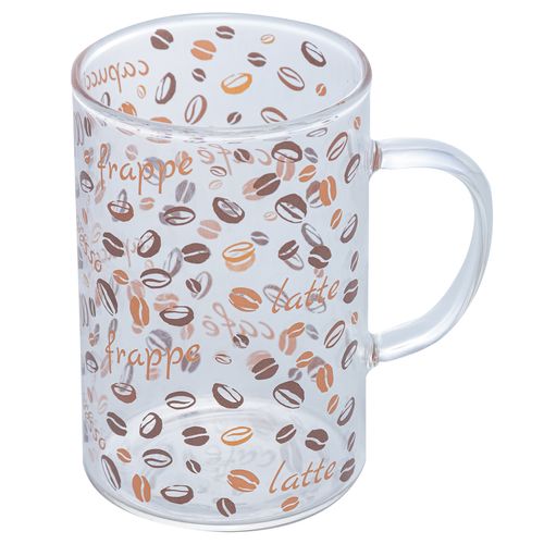 Caneca Coffee 280ml em Vidro Lyor
