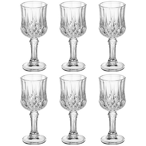 Jogo de Taças P/ Licor Diamante 6 Peças 50ml em Vidro Lyor
