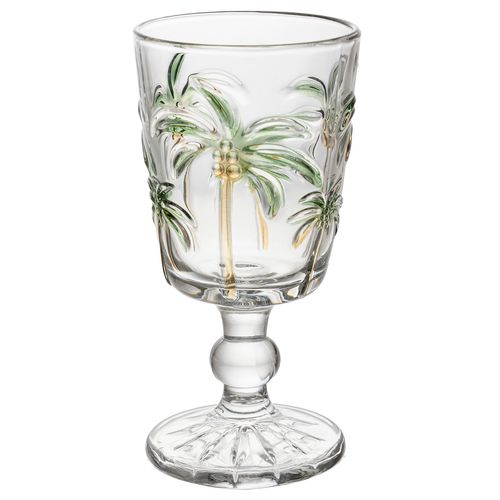 Jogo de Taças Tropical Palm 6 Peças 310ml em Vidro Lyor