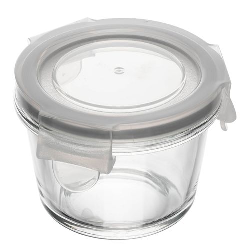 Mini Pote Hermético Redondo 130ml em Vidro Lyor