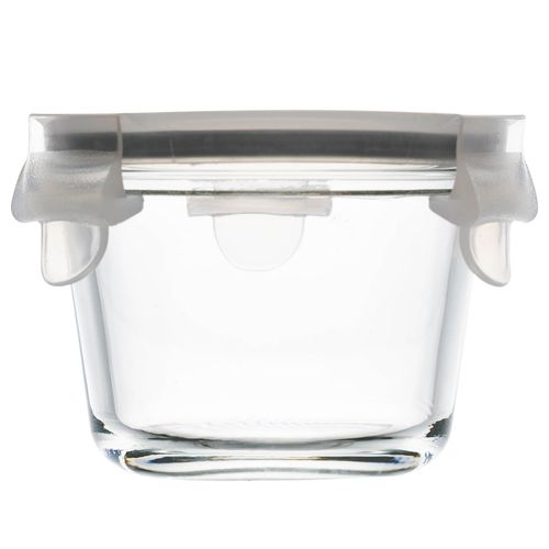 Mini Pote Hermético Redondo 130ml em Vidro Lyor