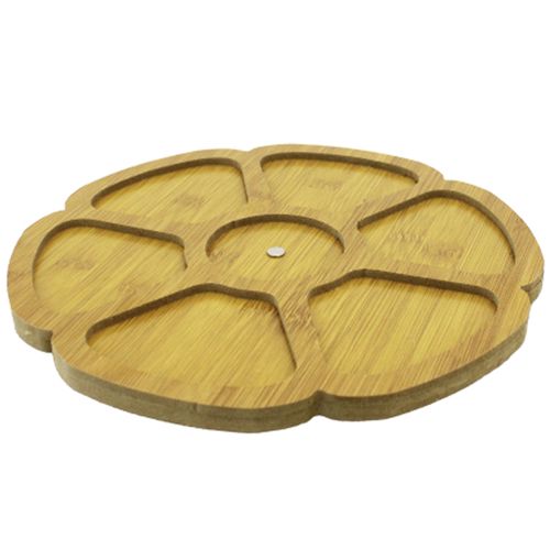 Petisqueira Giratoria C/ 6 Divisórias 26x26cm em MDF Casita
