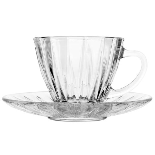 Jogo de Xícaras Radial 4 Peças 70ml em Cristal Lyor