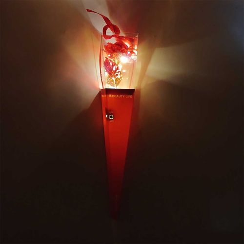 Rosa Led Decorativa 36cm em Plástico Taimes