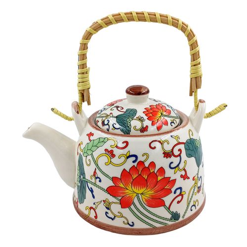 Chaleira C/ Infusor + Alça 600ml em Porcelana 20 Comercial