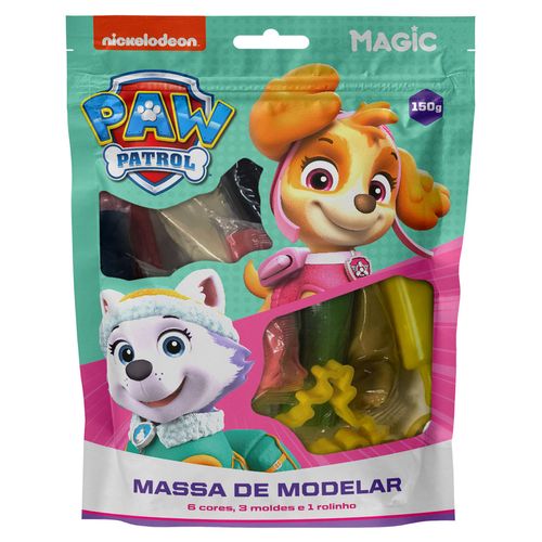 Massinha de Modelar Patrulha Canina 10 Peças em Plástico Magic Kids