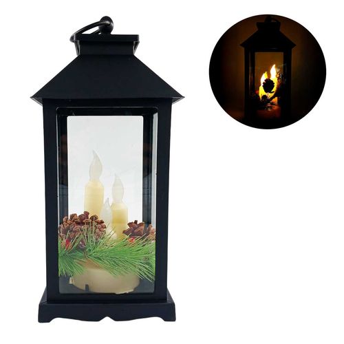 Luminária Lanterna Natalina 13,7x30cm em Plástico Tokyo Design