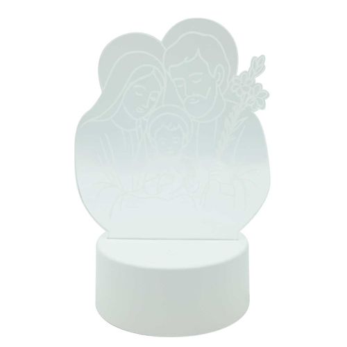 Luminária Sagrada Família Led 17,5cm em Plástico Taimes