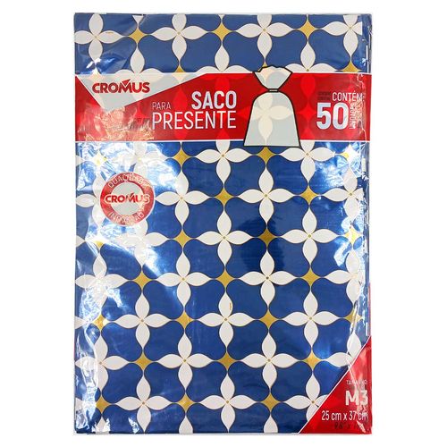 Saco P/ Presente Duomo 25x37cm em Plástico Cromus