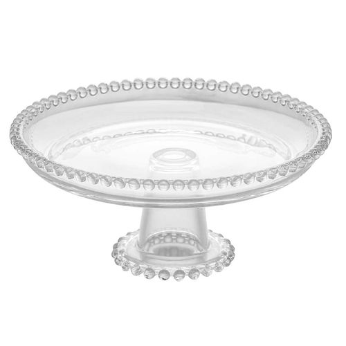 Prato Para Bolos E Doces Em Cristal C/ Pé Pearl Rojemac