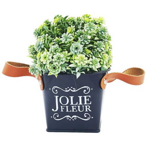 Vaso Decorativo C/ Planta Artificial 16cm em Plástico Moment