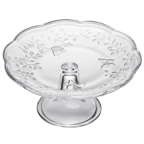 Prato P/ Bolo New Butterfly 19x9cm em Cristal Lyor