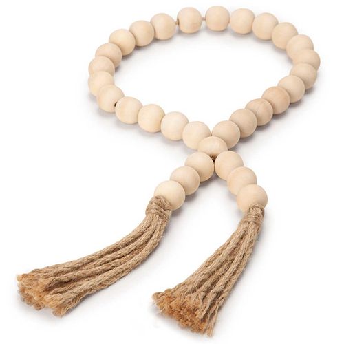 Colar Decorativo 50cm em Madeira Mart/Moas