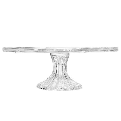 Prato P/ Bolo Deli Diamond 30cm em Vidro Lyor