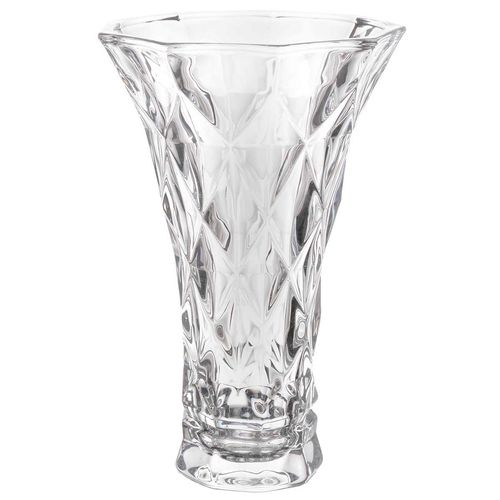 Vaso Diamond Decorativo 20cm em Vidro Lyor
