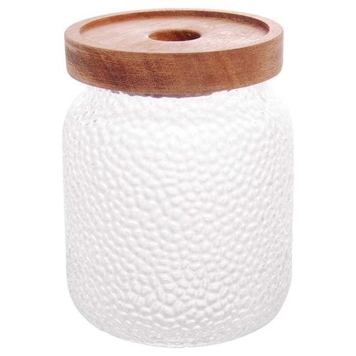 Porta Mantimento Petra Martelado 500ml em Vidro Lyor