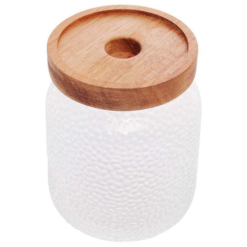 Porta Mantimento Petra Martelado 500ml em Vidro Lyor