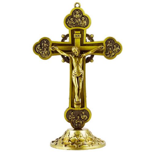 Crucifixo Jesus 15x9,5cm em Metal Taimes