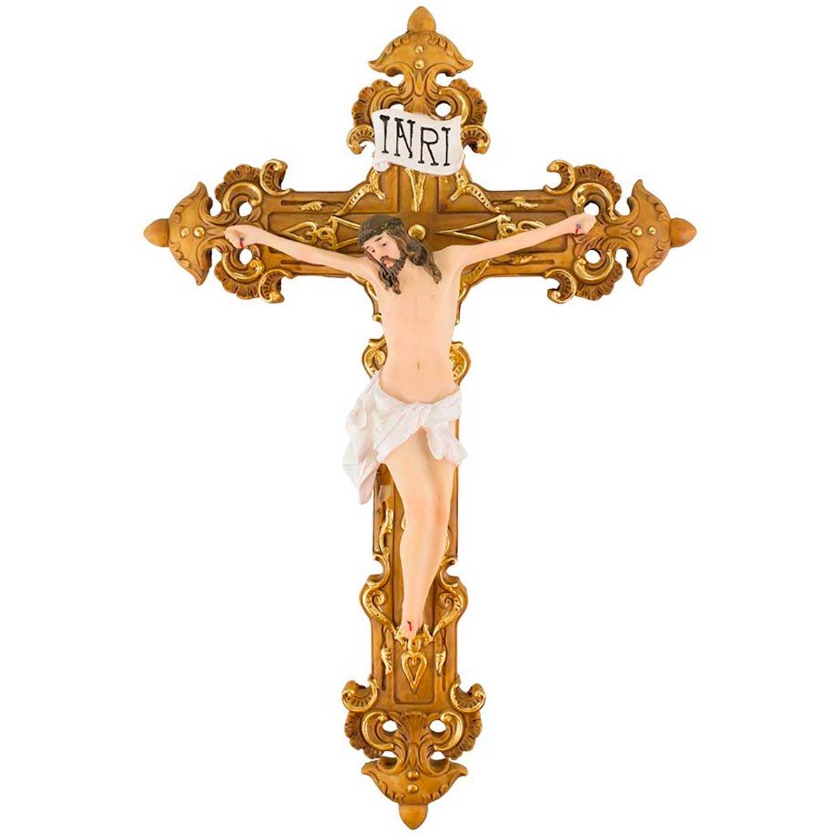 Jesus Crucificado 30cm em Resina Taimes
