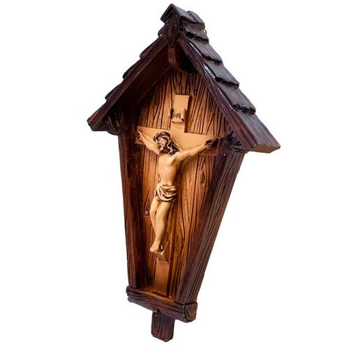 Jesus Crucificado 19,8cm em Resina Taimes