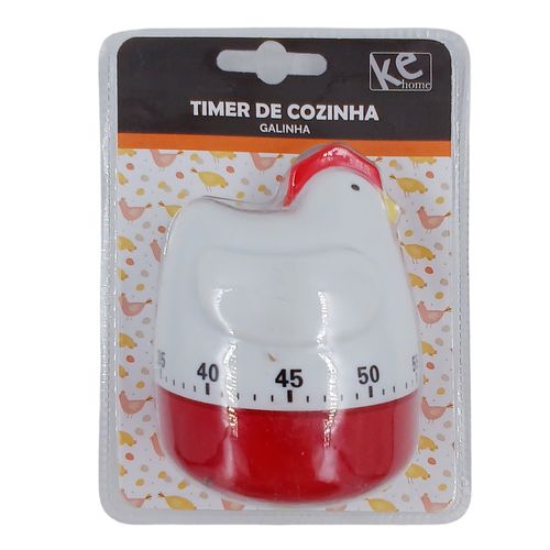 Timer P/ Cozinha Galinha 9x7cm em Plástico Kehome