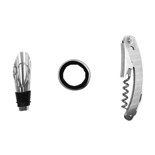 Kit Vinho Taça 4 Peças em Metal Imporiente