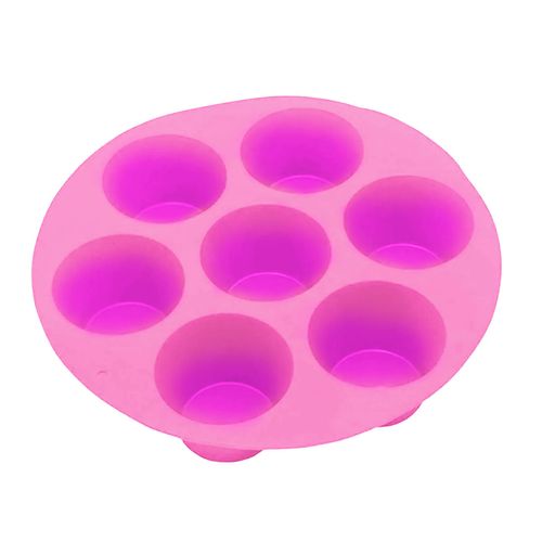 Forma Cupcakes 7 Cavidades 21x21x4,3cm em Silicone Kehome