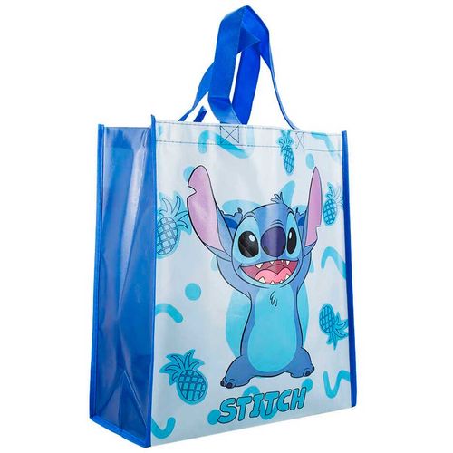Sacola Reutilizável Stitch 35x39cm em Plástico Taimes