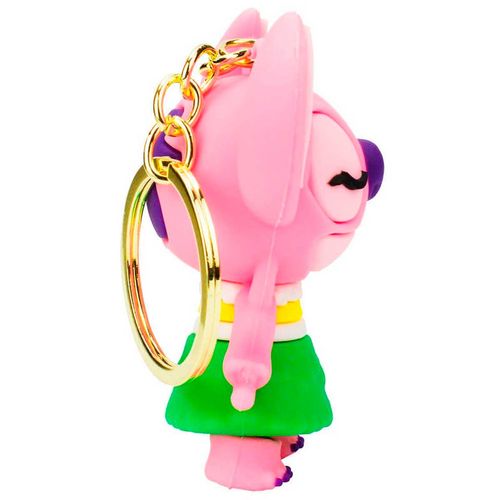 Chaveiro Stitch Angel 8cm em Silicone Taimes