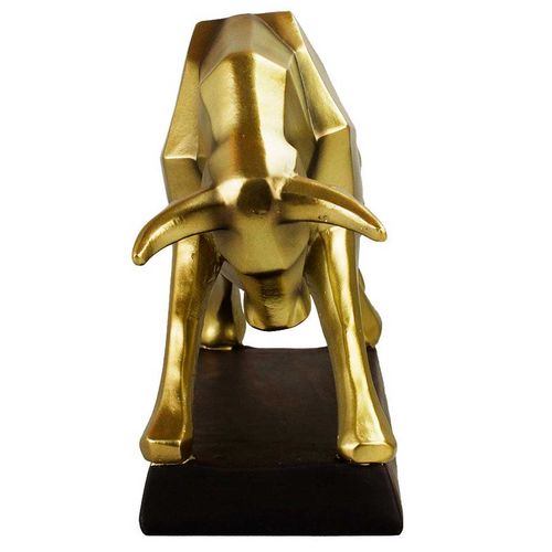 Touro Decorativo 27cm em Resina Taimes