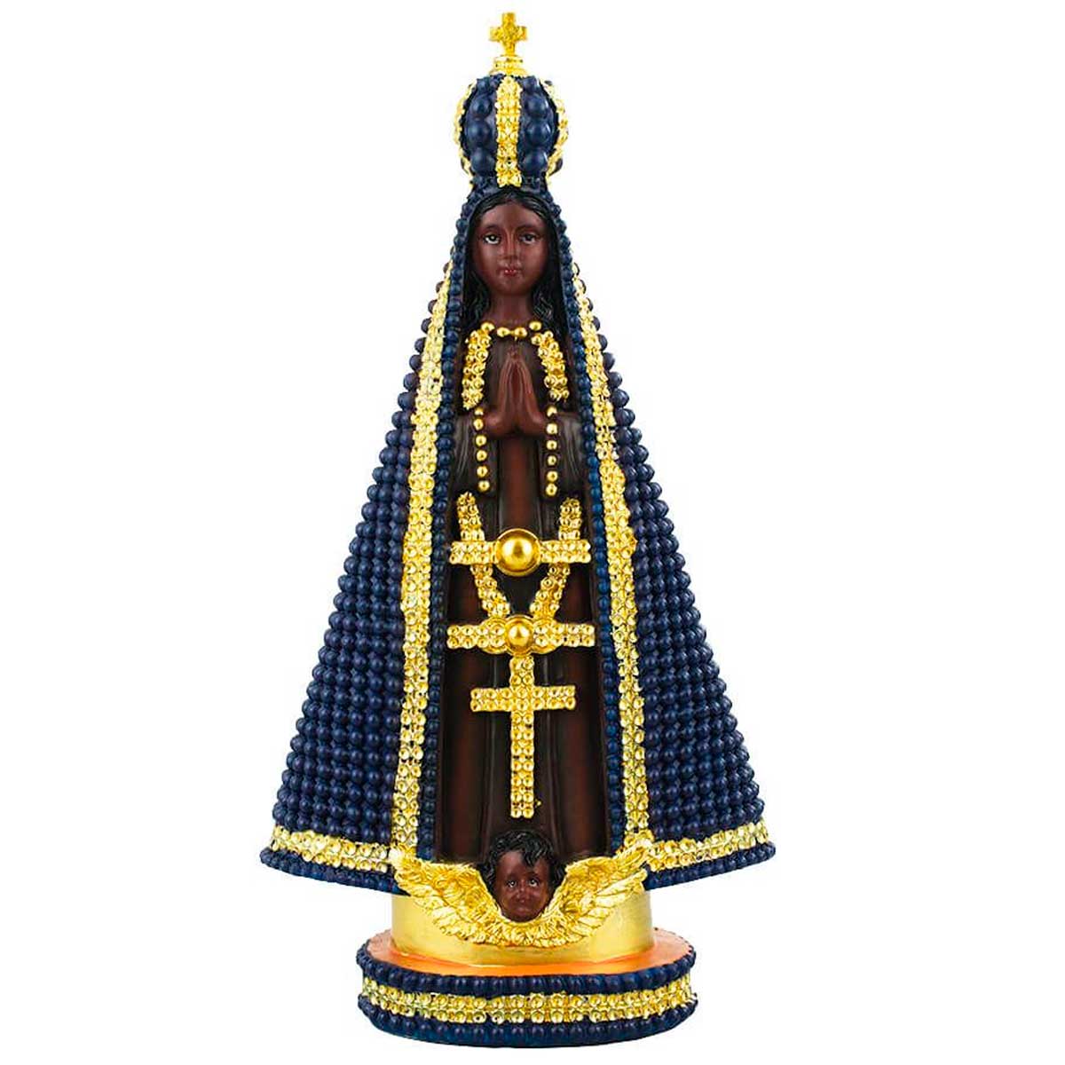 Nossa Senhora Aparecida 32cm Em Resina Taimes