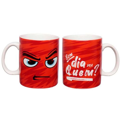 Caneca Humor Raiva 330ml em Cerâmica Hauskraft