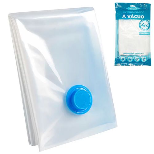 Saco Organizador à Vácuo 70x110cm em Plástico Livon