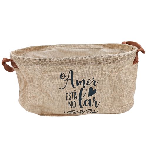 Cesto Organizador Multiuso 30x20cm em Poliéster Fu Xing