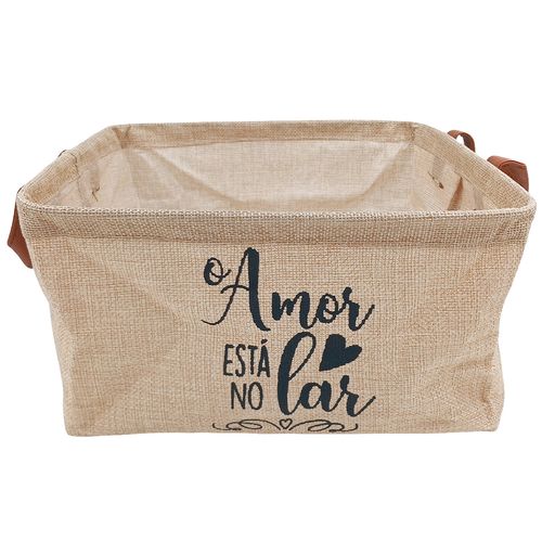 Cesto Organizador Multiuso 25cm em Poliéster Fu Xing