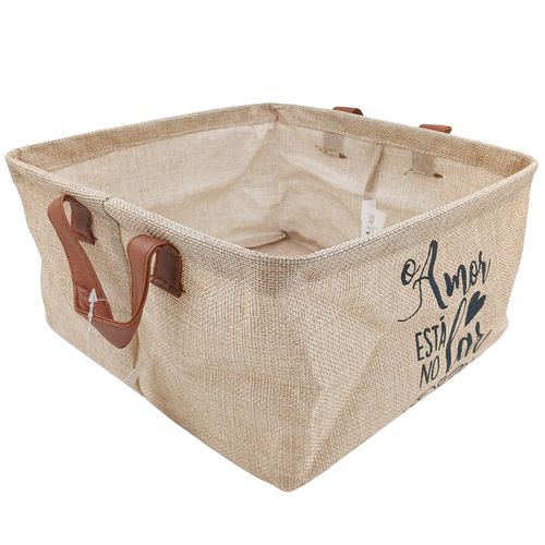 Cesto Organizador Multiuso 25cm em Poliéster Fu Xing