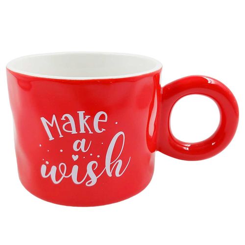 Xícara Natalina 400ml em Cerâmica Lila Cosméticos