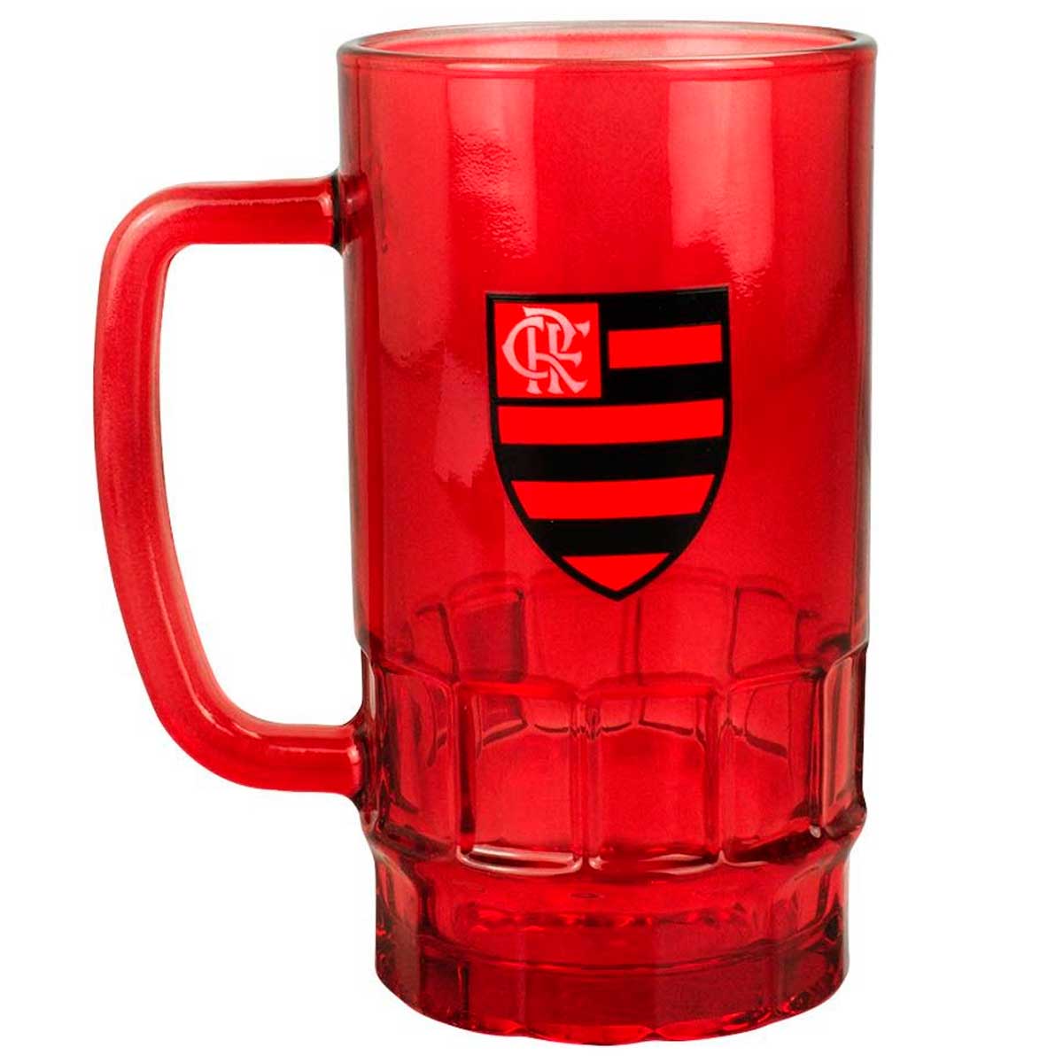 Caneca Flamengo 550ml em Vidro Mileno