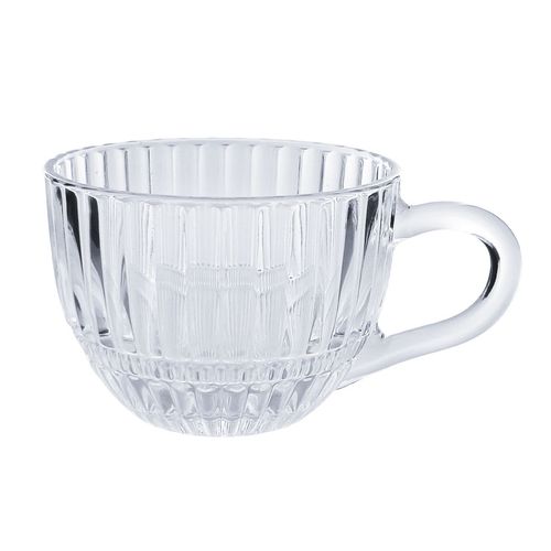 Jogo De Xícara 12 Peças 240ml em Vidro Dagia