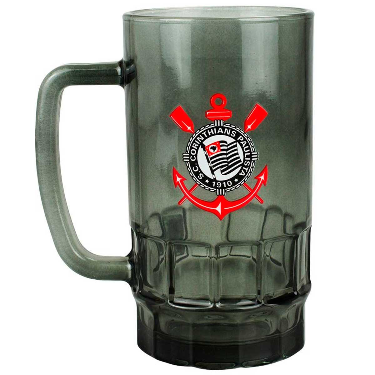 Caneca Corinthians 550ml em Vidro Mileno