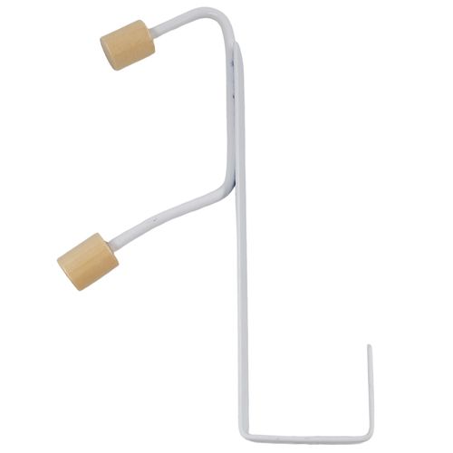 Cabide 2 Ganchos 20x2x5cm em Metal Fu Xing