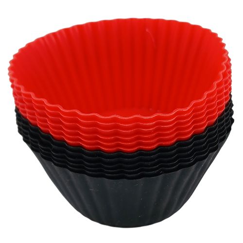 Jogo de Forma P/ Cupcake 12 Peças 70ml em Silicone Fu Xing