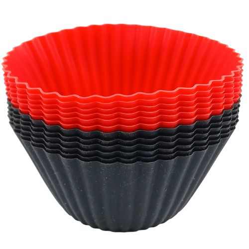 Jogo de Forma P/ Cupcake12 Peças 170ml em Silicone Fu Xing