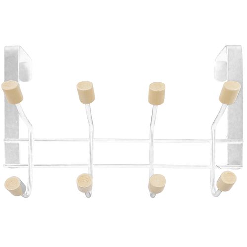 Cabide 8 Ganchos 28x15x5cm em Metal Fu Xing