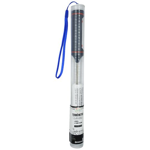 Termômetro Culinário Digital 25x3cm em Inox Fu Xing