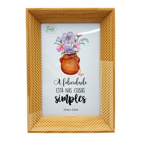 Porta Retrato Decorativo 10x15cm Plástico Fu Xing