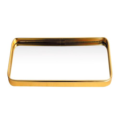 Bandeja Espelhada Retangular 30x20cm em Vidro Livon