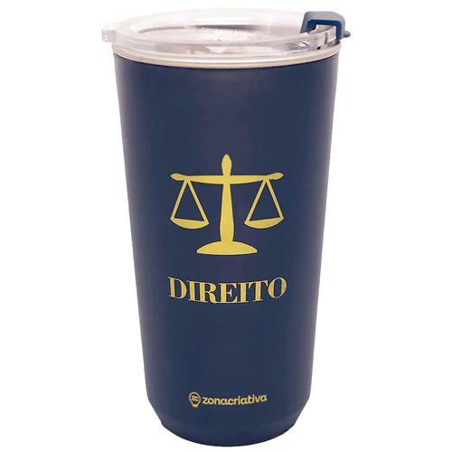 Copo Profissão Direito 500ml em Aço Inox Zona Criativa